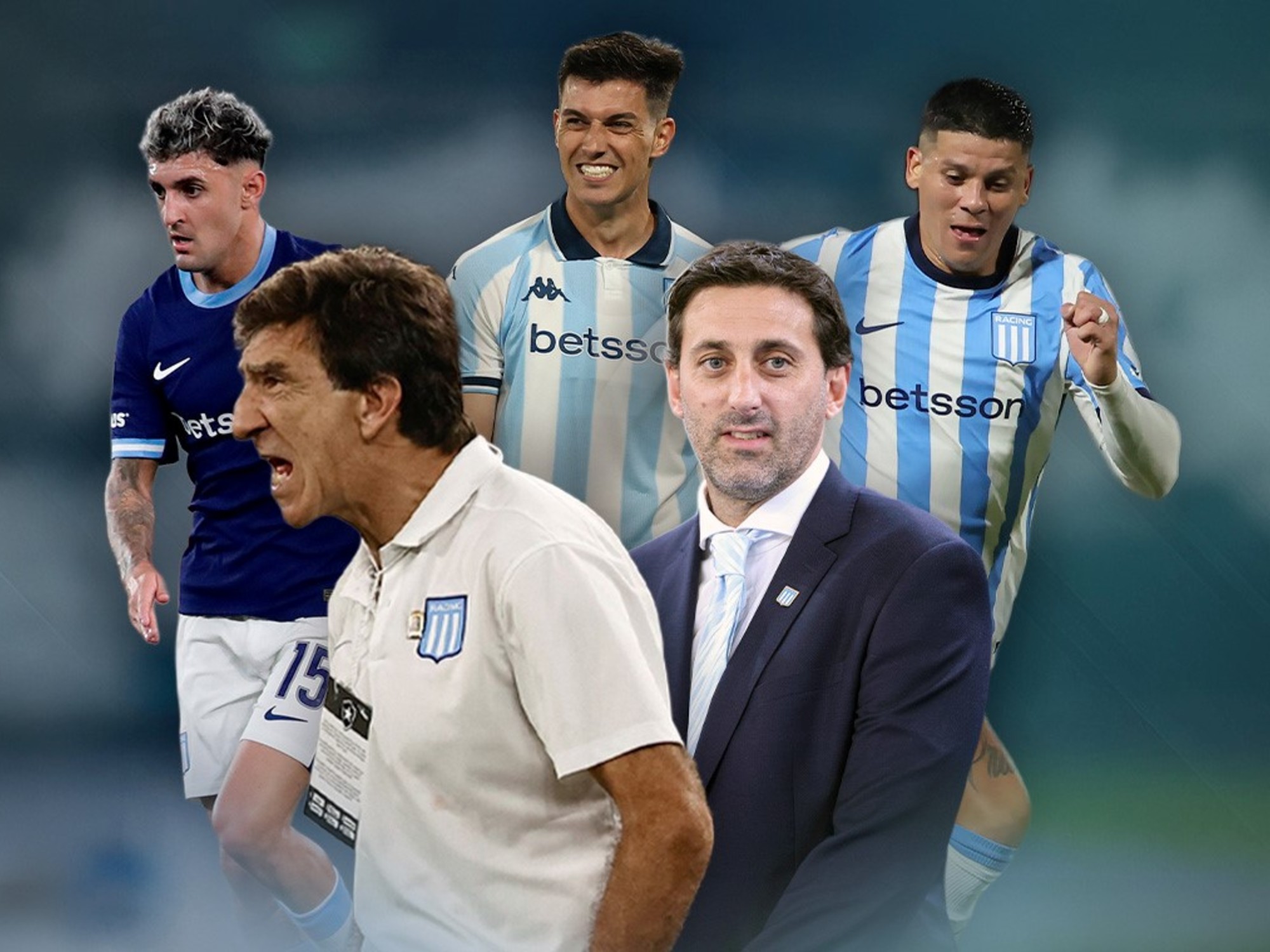Diego Milito, manager de Racing Club, en un partido en Avellaneda, Argentina.