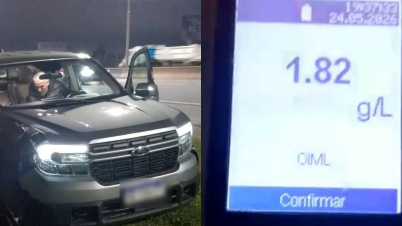 Conductor ebrio atropelló a un policía al intentar evadir un control en la Autopista Buenos Aires-La Plata