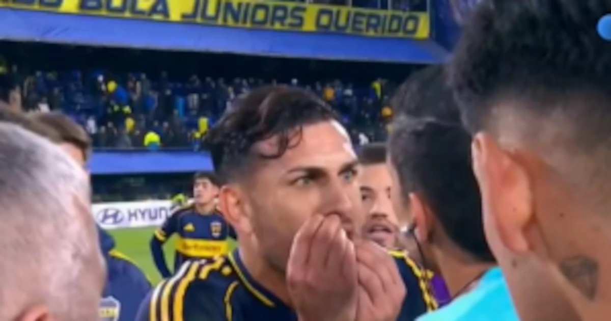 Furia en Boca: Paredes explotó contra el árbitro por penal no cobrado ante Cruzeiro en Copa Libertadores