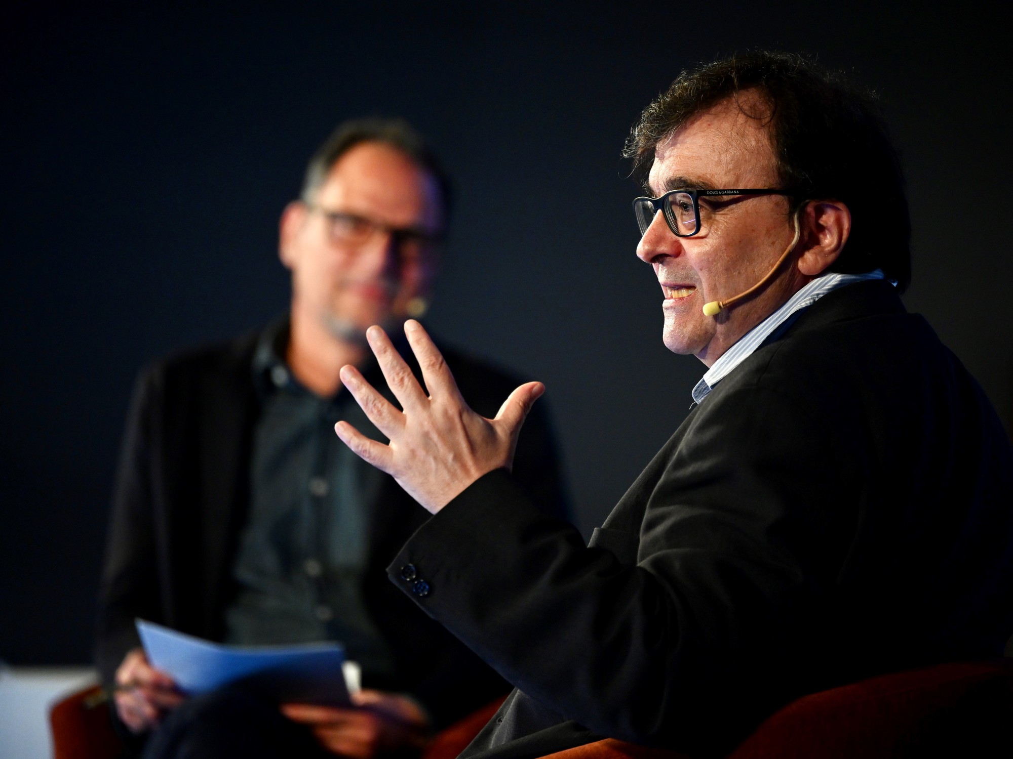 El escritor Javier Cercas durante la presentación de su libro 