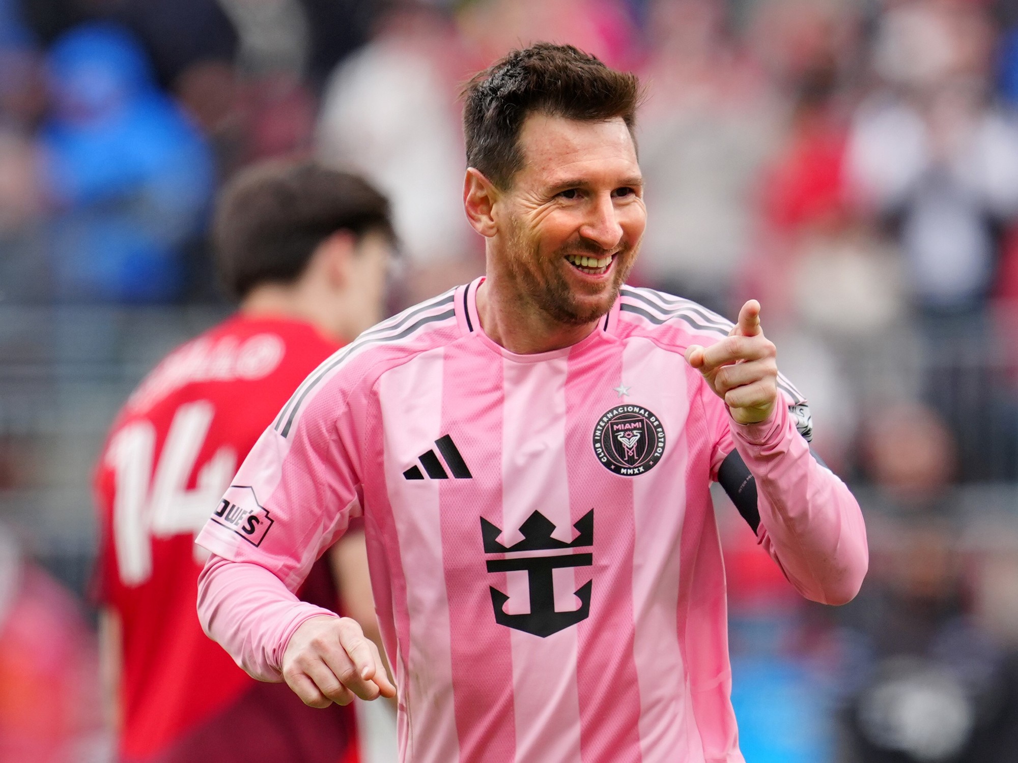 Lionel Messi con la camiseta del Inter Miami en un partido de la MLS