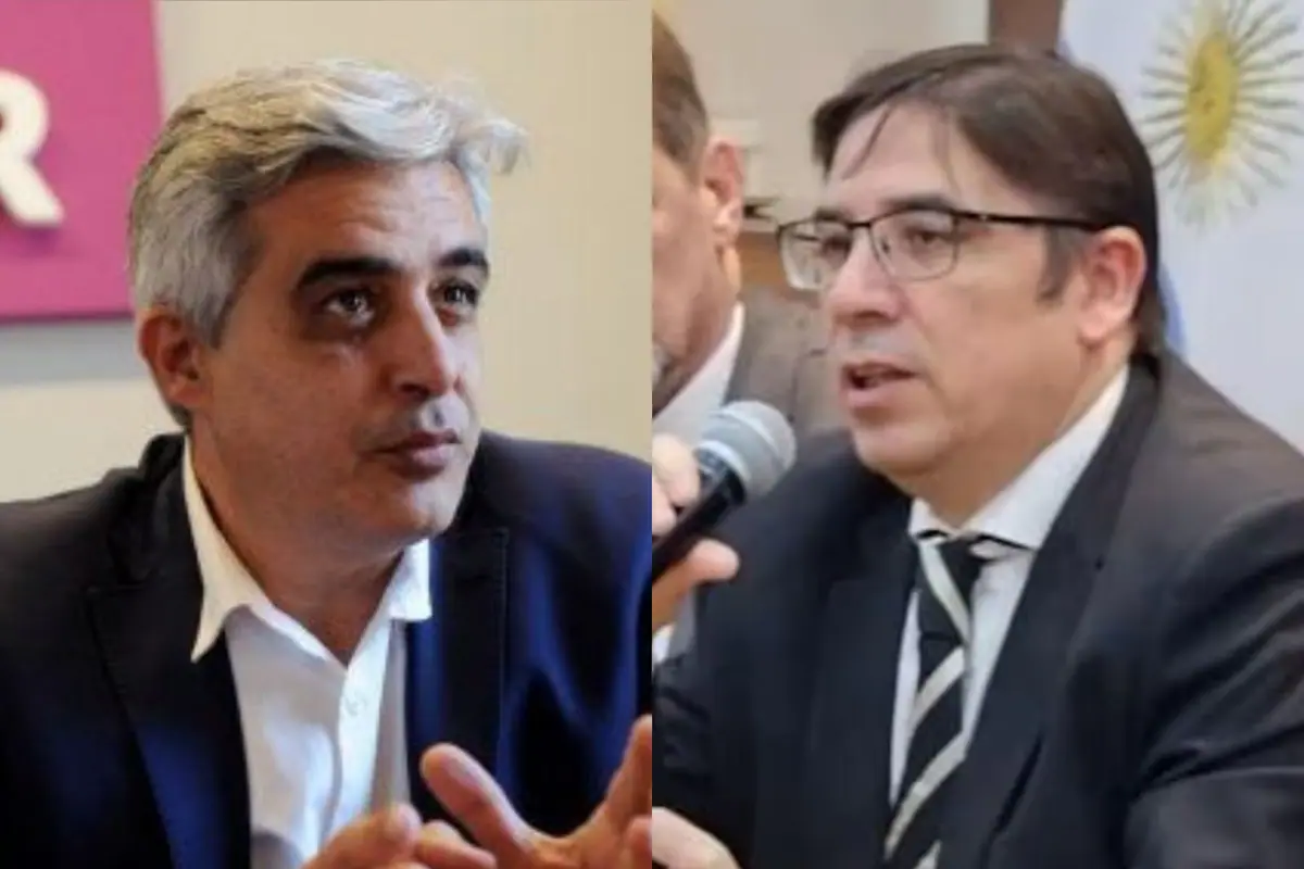 Alejandro Álvarez y Franco Bartolacci en un debate televisivo sobre educación universitaria