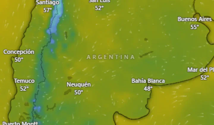 Alerta Amarilla por Tormentas, Viento y Nevada en Varias Provincias Argentinas