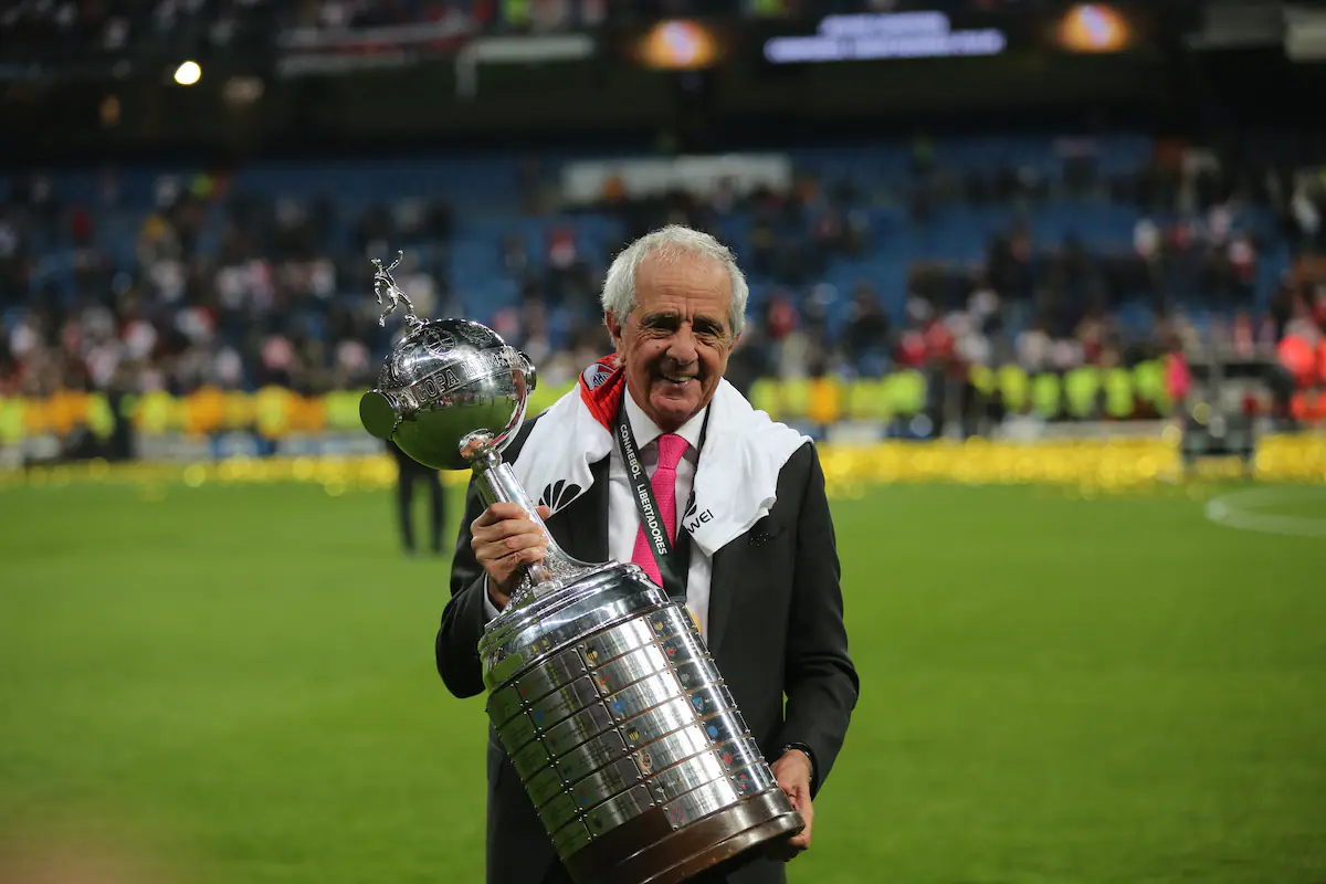 Rodolfo D'Onofrio en un evento de River Plate en Buenos Aires.
