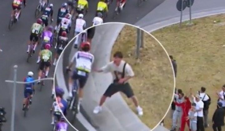 Giro de Italia: Buscan identificar a joven que provocó riesgo de caída múltiple en pelotón