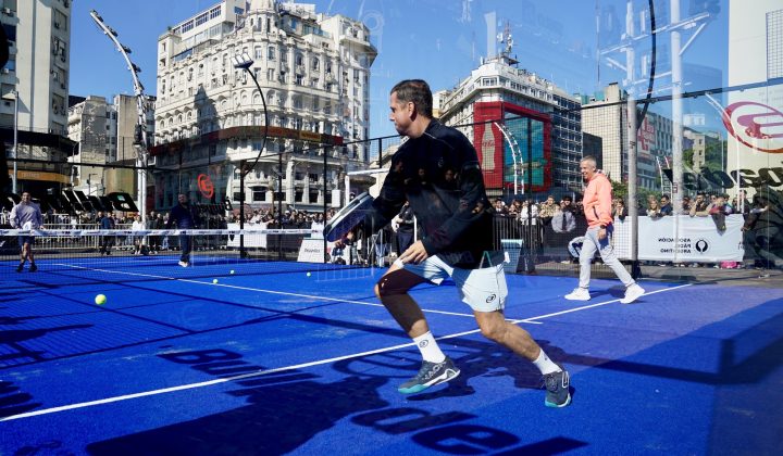 El Premier Padel de Buenos Aires tuvo su presentación estelar en el Obelisco