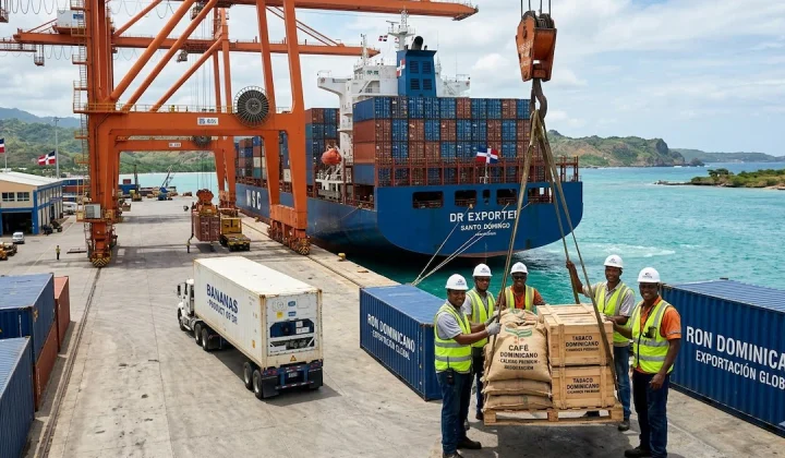 Las exportaciones de República Dominicana registraron un significativo aumento del 48% en el primer cuatrimestre de 2026, sumando un total d