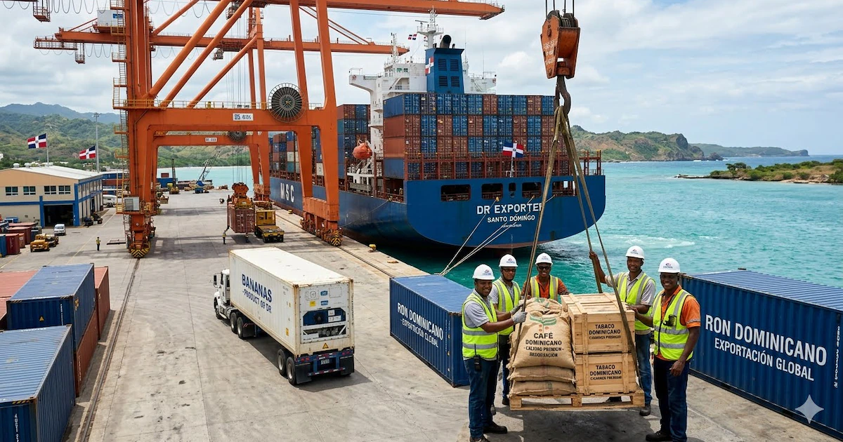 Las exportaciones de República Dominicana registraron un significativo aumento del 48% en el primer cuatrimestre de 2026, sumando un total d