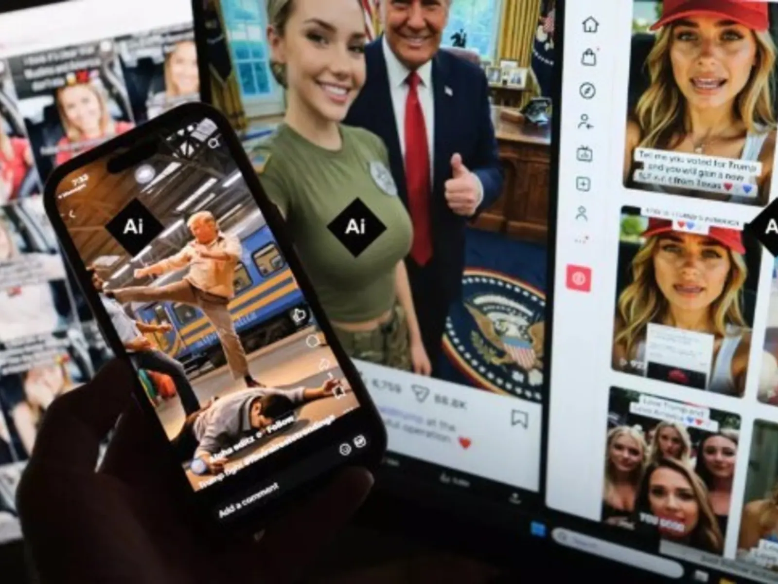 Joven mirando su teléfono móvil, símbolo de la era digital y las redes sociales.