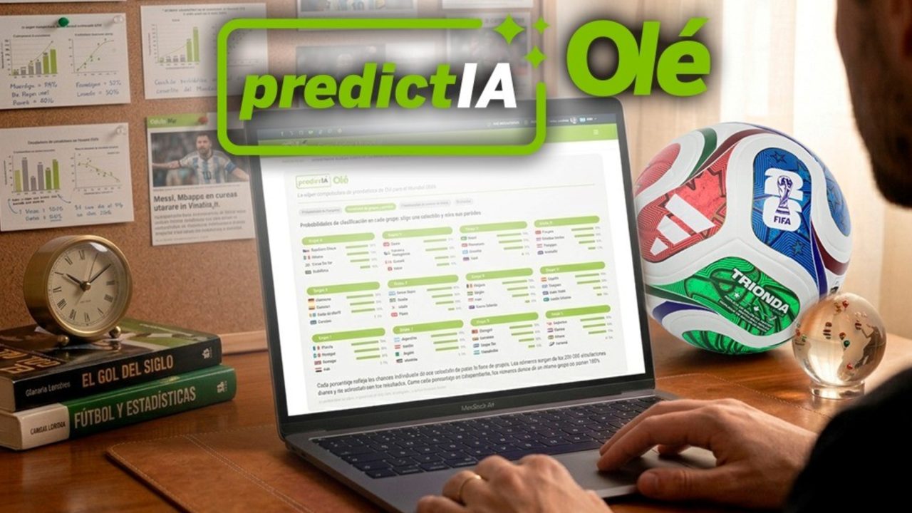 La inteligencia artificial (IA) ha llegado al mundo del fútbol para quedarse, y de la mano de Olé, una supercomputadora denominada PredictIA