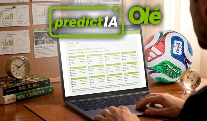 La inteligencia artificial (IA) ha llegado al mundo del fútbol para quedarse, y de la mano de Olé, una supercomputadora denominada PredictIA