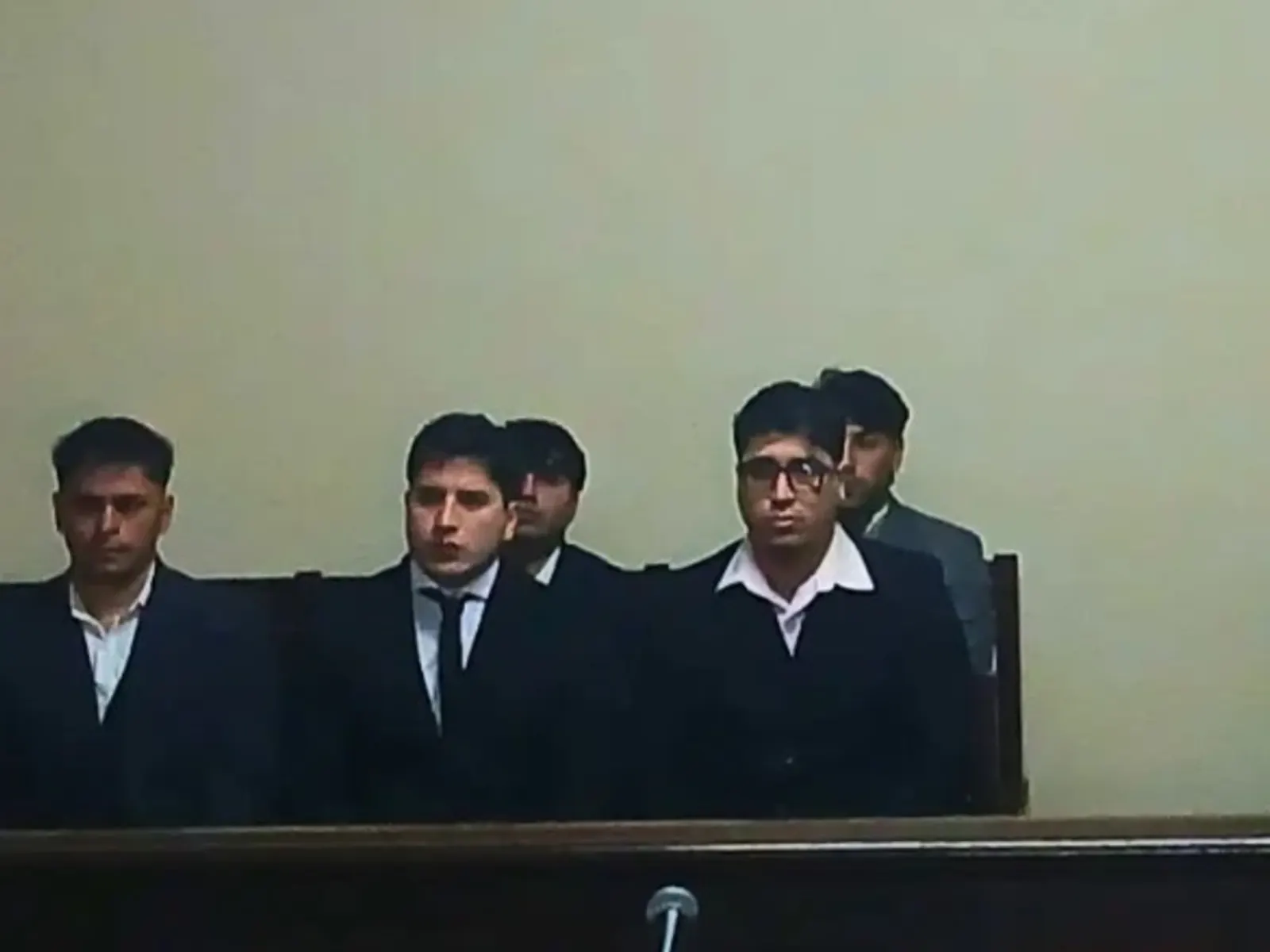 Sala de audiencias del Tribunal en lo Criminal N° 1 de Bahía Blanca durante el juicio.