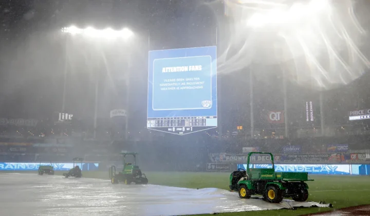 Una severa tormenta eléctrica sorprendió a Kansas City, la ciudad estadounidense donde la Selección Argentina de fútbol se encuentra concent
