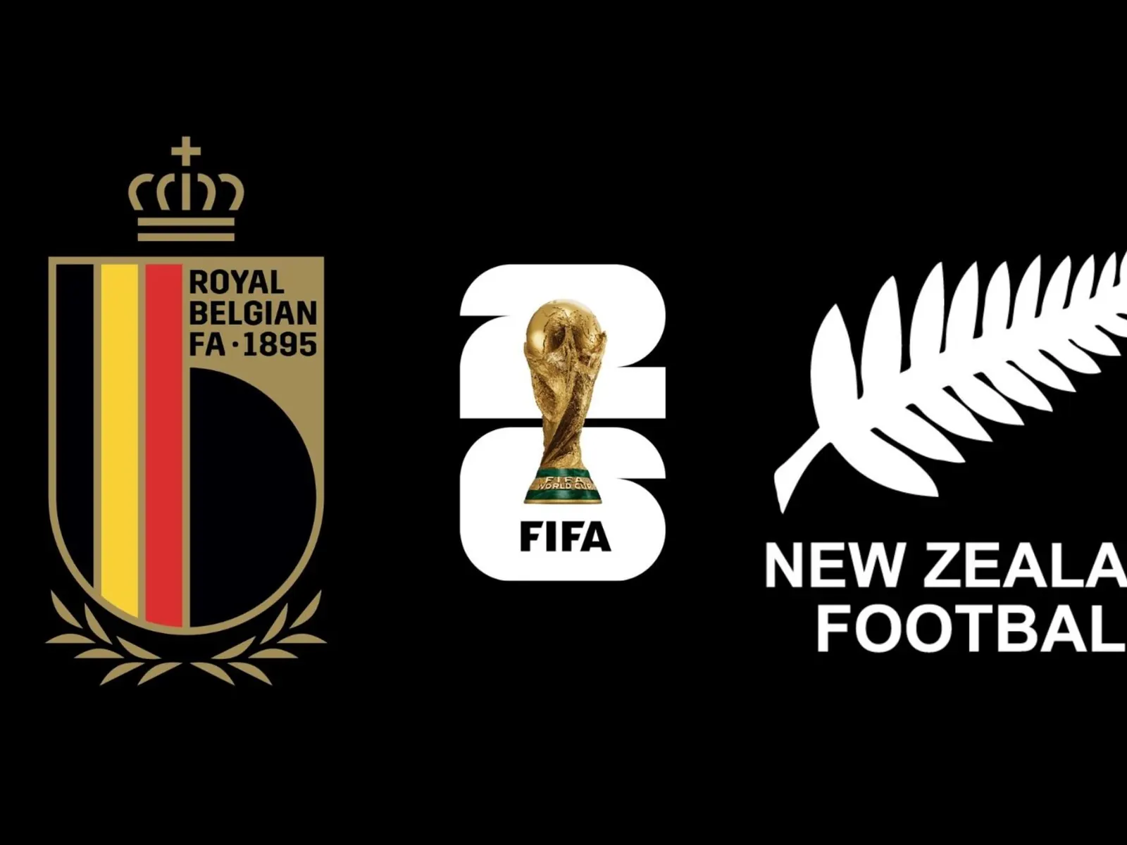 Jugadores de fútbol de Bélgica y Nueva Zelanda compitiendo en un partido del Mundial 2026.