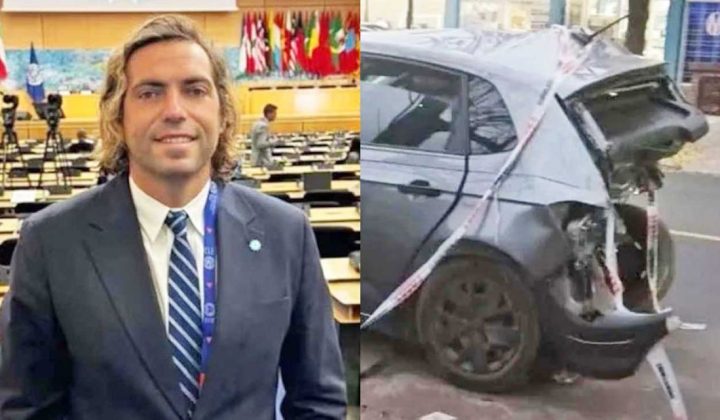 El abogado Andrés Prieto Fasano, imputado por homicidio culposo agravado tras un choque fatal en la autopista Panamericana, se encuentra en