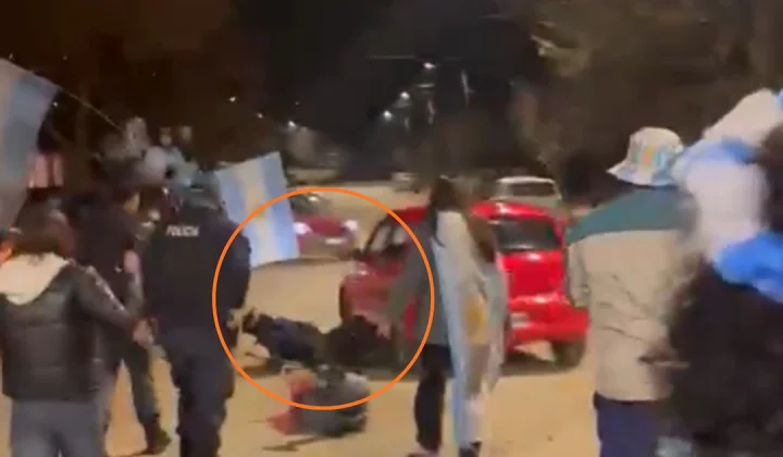 Un hombre de 26 años fue detenido en la localidad de Aluminé, provincia de Neuquén, tras atropellar a un policía durante los festejos por la