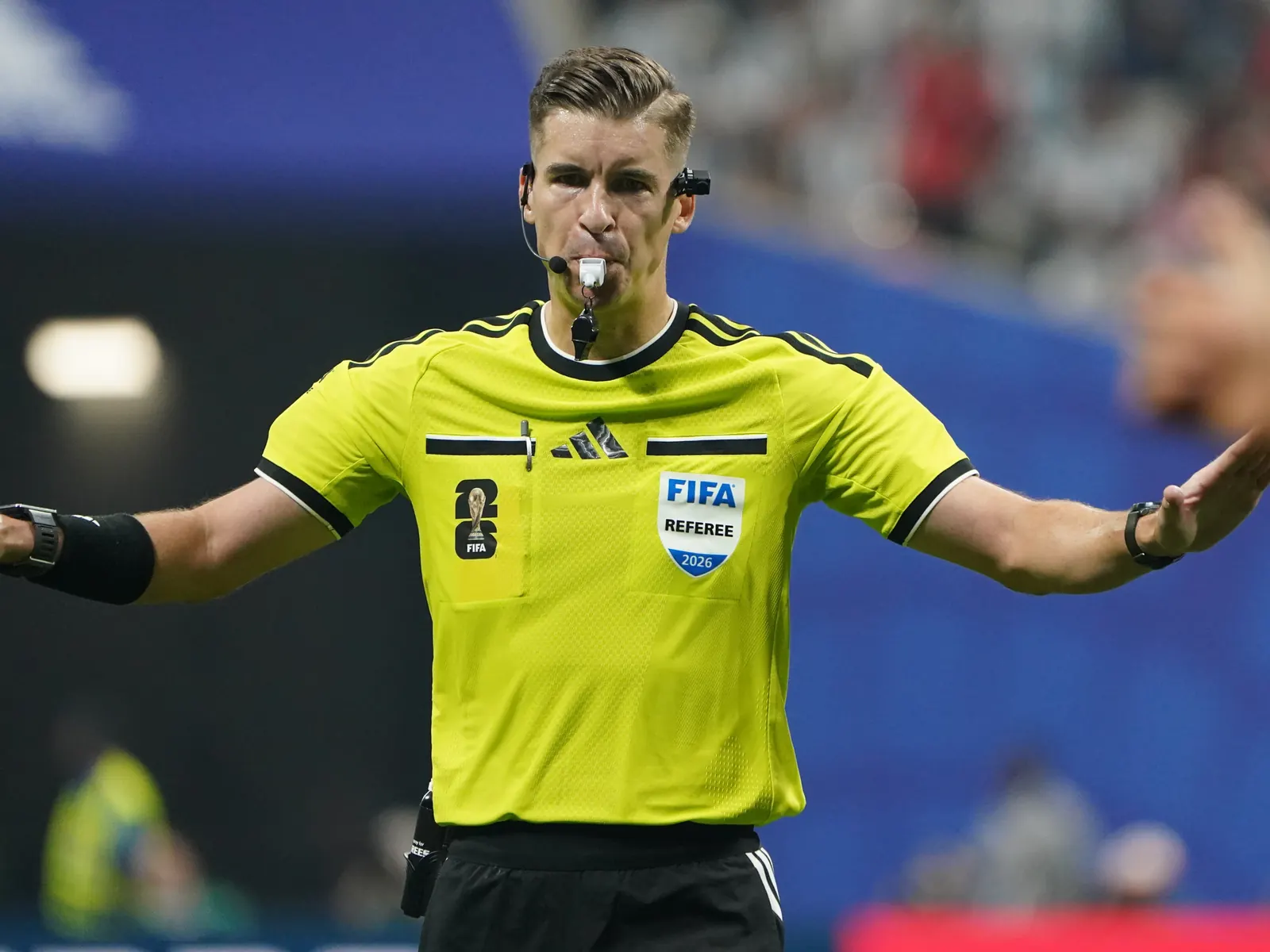 Jugadores de la Selección Egipcia de Fútbol en acción durante un partido del Mundial contra Argentina.
