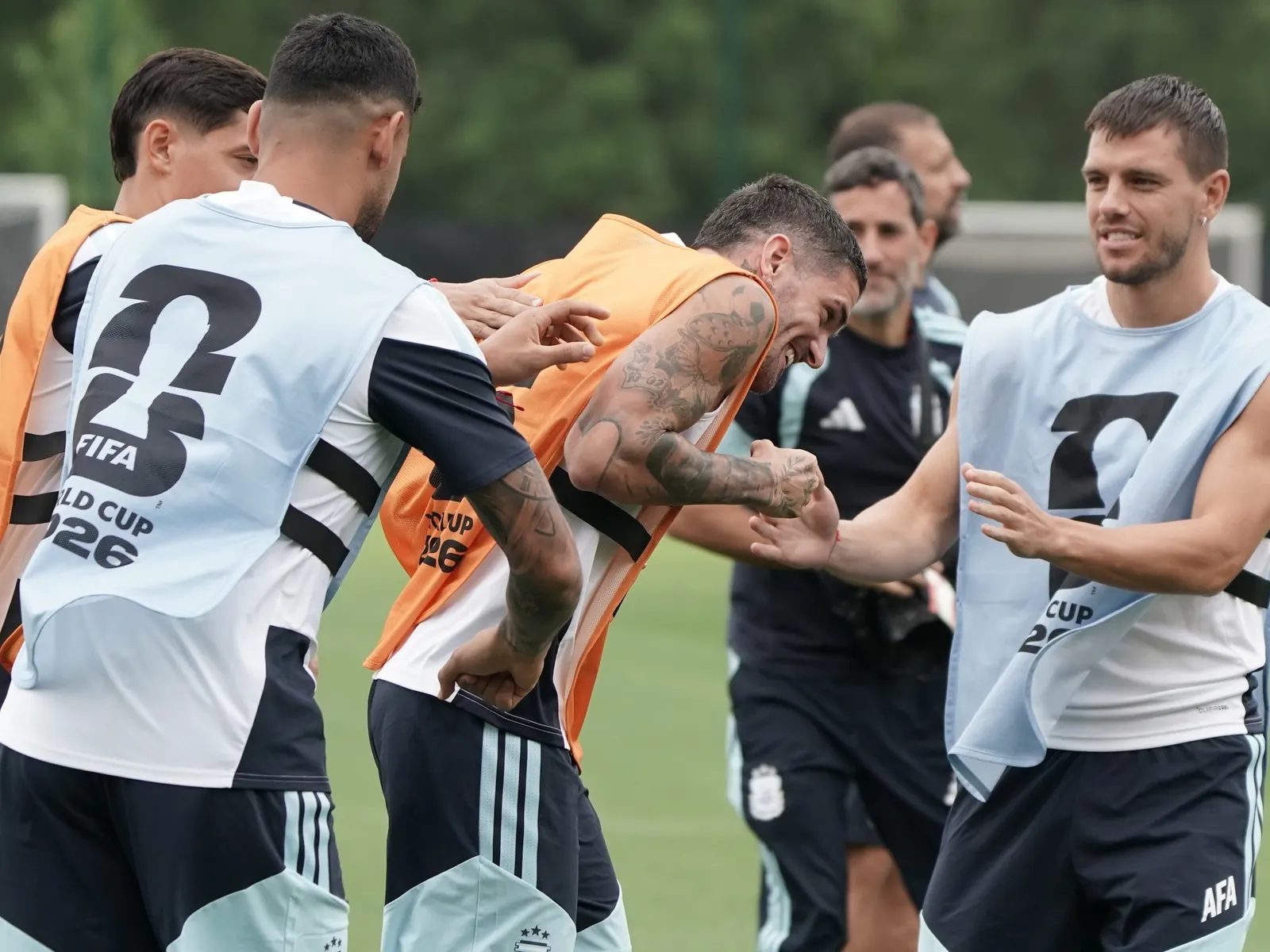 Rodrigo De Paul, jugador de la Selección Argentina, durante un partido.