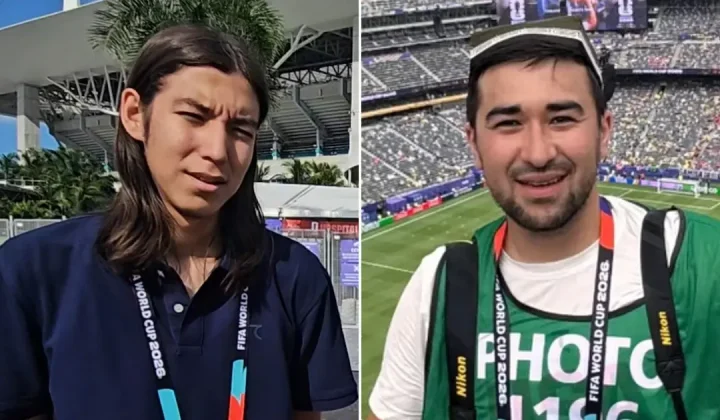 La pasión por el fútbol no conoce fronteras, y menos aún cuando se trata de la Selección Argentina. Dos periodistas de Uzbekistán, Adbulbosi