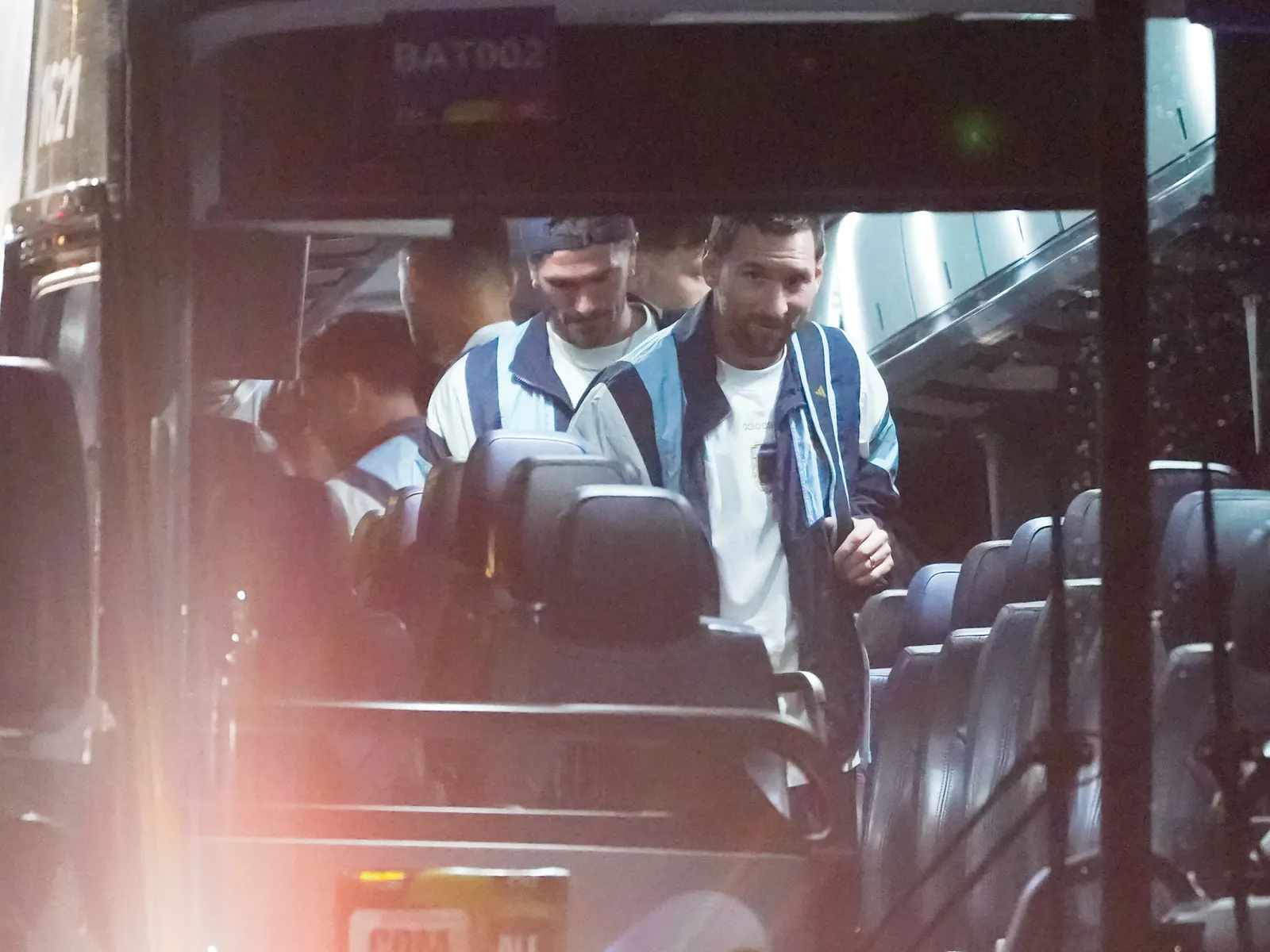 Jugadores de la Selección Argentina de fútbol en Atlanta, preparándose para el partido del Mundial 2026.