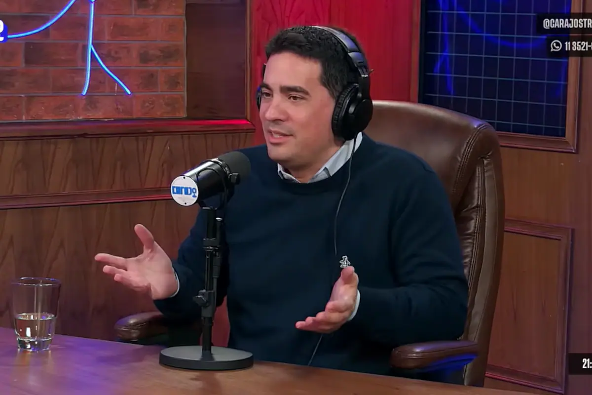El vocero presidencial Adrián Ravier durante una entrevista en el programa La Misa