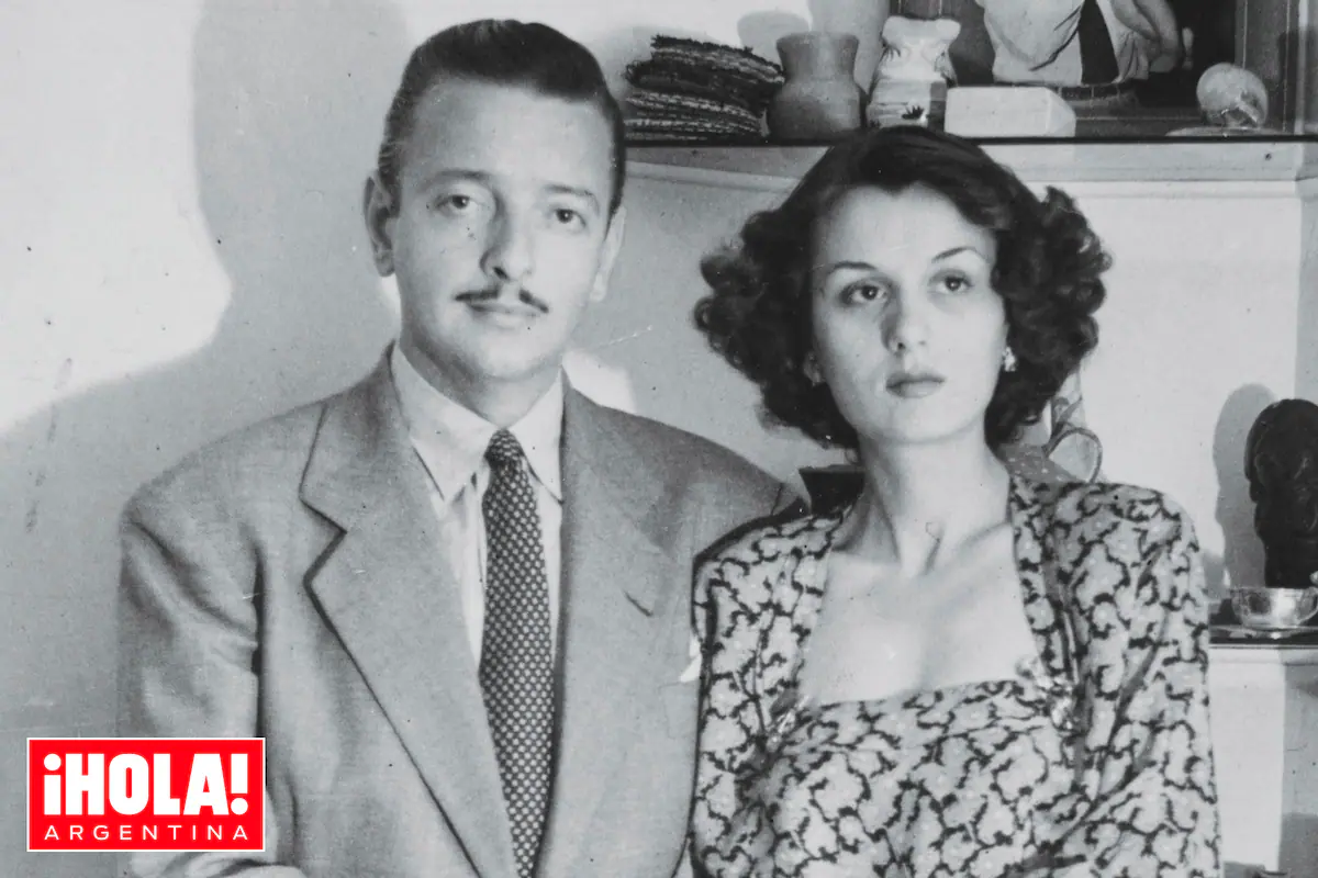 Fotografía de Pepe Cibrián y Ana María Campoy, la icónica pareja de la televisión y el teatro argentino.