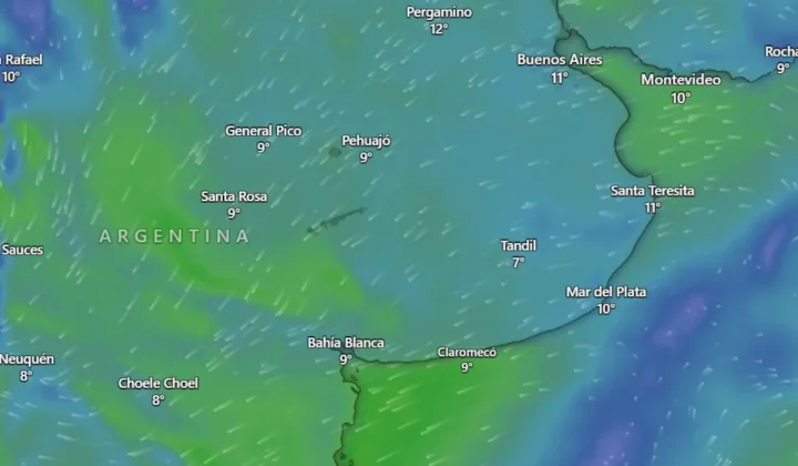 Fin de semana templado en el AMBA: lluvias, viento y una jornada con alerta por tormentas fuertes