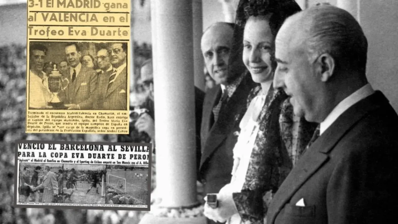 El Fútbol Español que Miró a Argentina: De la Copa Eva Duarte a los Gestos Históricos