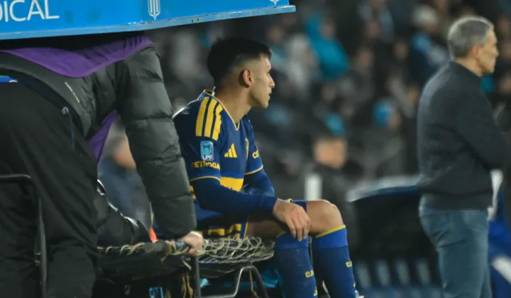 Preocupación en Boca por la lesión de Milton Delgado tras el clásico ante Racing en Avellaneda