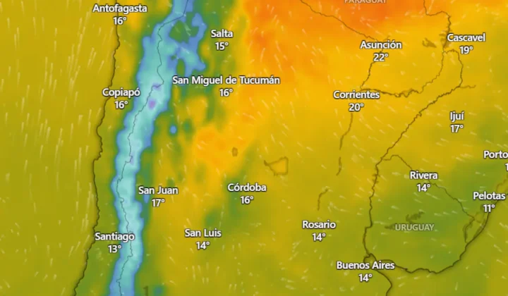 Alerta naranja y amarilla por tormentas, vientos y nevadas: qué provincias afecta este jueves