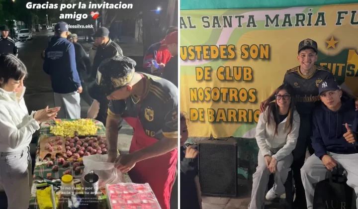 Leo Flores, la joya de Boca, participó de una olla popular en Monte Chingolo y desató la locura entre los vecinos