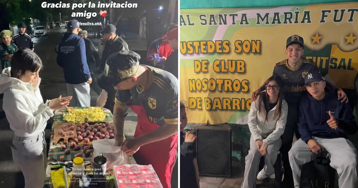 Leo Flores, la joya de Boca, participó de una olla popular en Monte Chingolo y desató la locura entre los vecinos