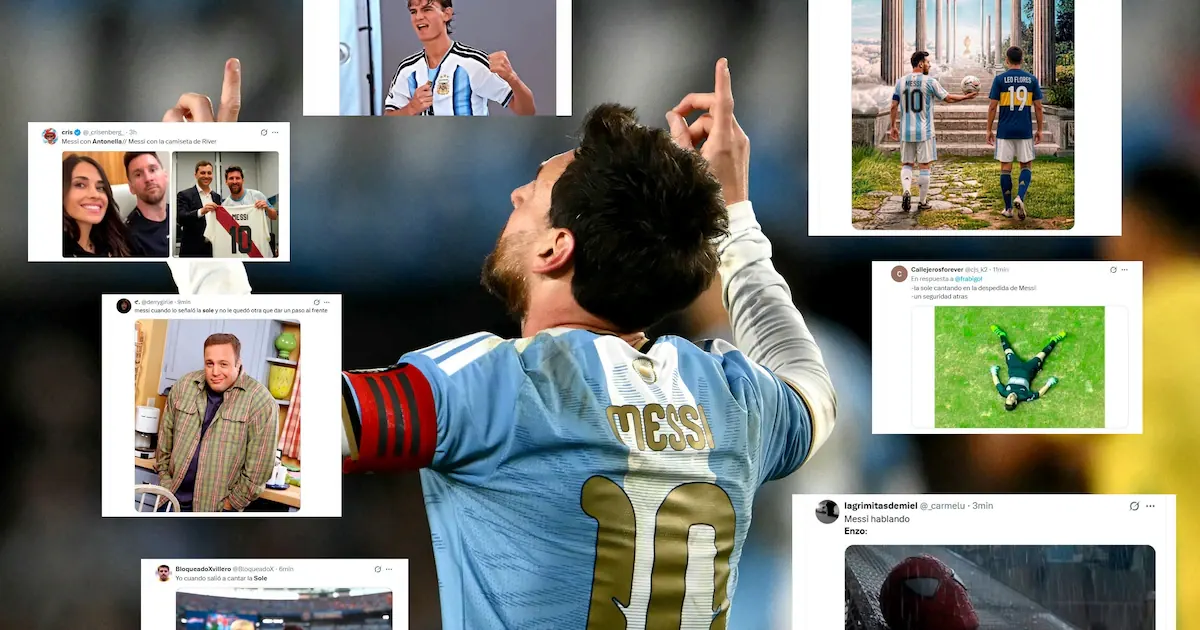 Los memes que dejó la despedida de Messi de la selección argentina: La Sole, el Papu Gómez y el show de drones